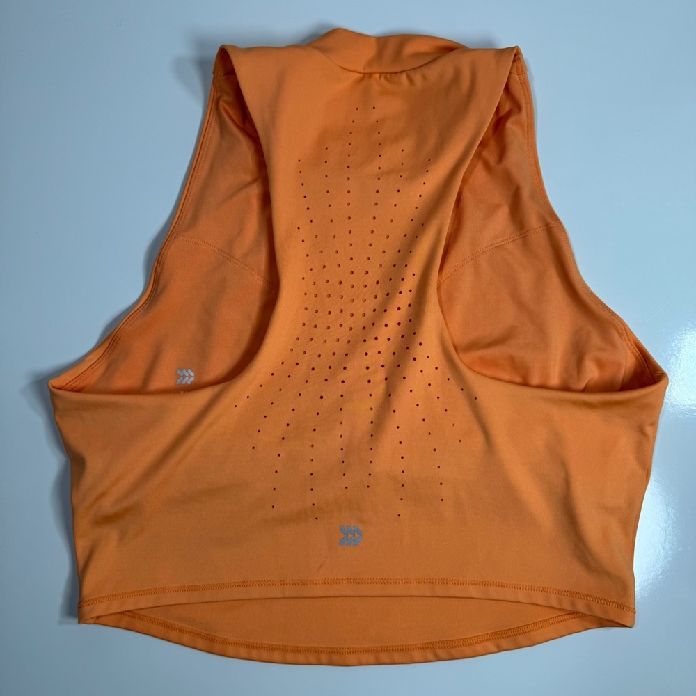 All In Motion Orange Mock Neck Sleeveless Active Crop Top Size L - Picture 5 of 9